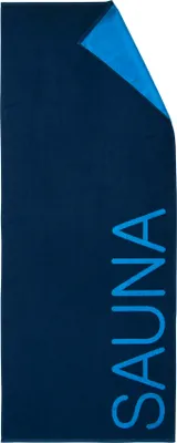 Produktbild von Dyckhoff Saunatuch Doubleface blau 80 x 200 cm