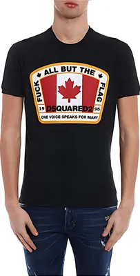 Produktbild von Dsquared2 Cool T-Shirt Schwarz Canada Flag Herren