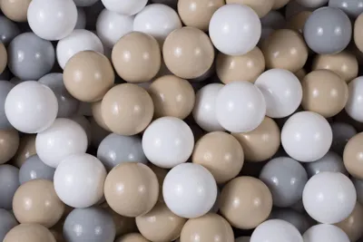 Produktbild von 200 Bälle für ein Bällebad 7cm, Grau/Weiß/Beige/Mint