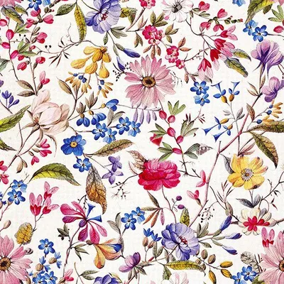 Produktbild von Braun & Company Servietten Motiv Florentina weiß 33 x 33 cm - 20er Pack