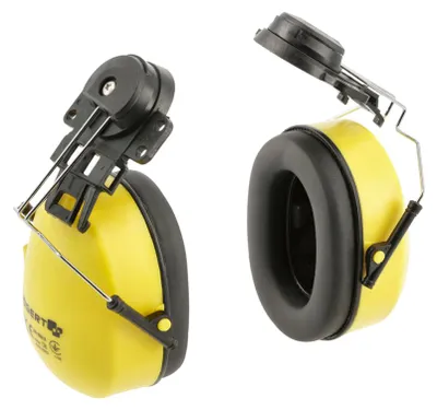 Produktbild von Kapselgehörschutz für Schutzhelme TOLLENSE, SNR 26 dB, EN 352-3, gelb - Högert Technik