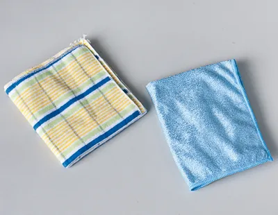 Produktbild von santex 251-5 Staubtuch 35 x 35 cm, 80% Baumwolle 20% Polyethylen, mehrfarbig (2er Pack)