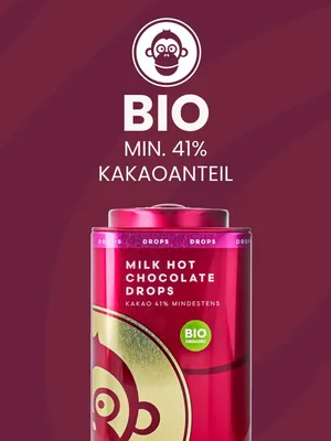 Produktbild von Blömboom - Milk Hot Chocolate Drops (200 g), Vollmilch Trinkschokolade, heiße Schokolade (200g, Milk Hot Chocolate DROPS)