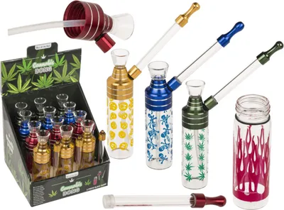 Produktbild von OOTB Bong Classic 12 cm mit Mundstück Glas/Metlall