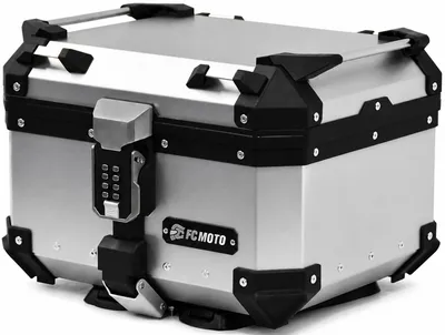 Produktbild von FC-Moto Terreno X Keyless Alu Topcase, silber, 32 ltr.