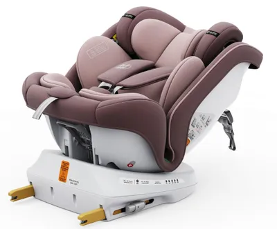 Zdjęcie produktu dla BUF BOOF® P100 Fotelik samochodowy i-Size R129 40–150 cm, obracany 360°, ISOFIX, ochrona boczna, funkcja leżenia do 165°, LightPurple