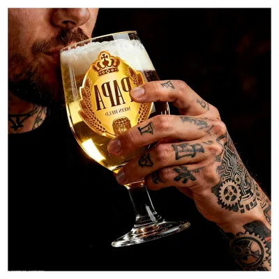 Produktbild von Geschenk für Papa, Bierglas, 330ml, für Vatertag und Weihnachten, personalisiert von Sohn und Tochter