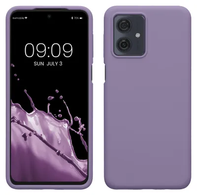 Produktbild von kwmobile Handyhülle für Motorola Moto G54 5G Hülle - Case Silikon - Kabelloses Laden - Schutzhülle Cover in Veilchen Lila