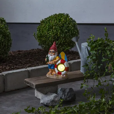 Produktbild von Star Trading Solar Dekoration Gnomy, Leichte Dekorationsfigur, Mehrfarbig, IP44, 1 Glühbirne(n), LED, 0,06 W