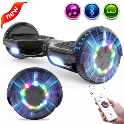 Produktbild von GeekMe Hoverboard 6,5 Zoll Hoverboard Kinder Starker Dual Motor,Bluetooth Lautsprecher,LED,Hoverboards für Kinder und Jugendliche