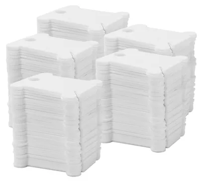 Produktbild von Set von 800 Kunststoff Garnspulen mit Fadenkarten für Stickzubehör