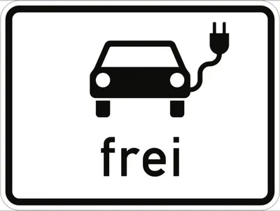 Produktbild von Verkehrsschild VZ1024-20, Elektrisch betriebene Fahrzeuge frei, Alu, RA2, 420...