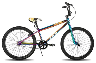 Zdjęcie produktu dla Rower BMX freestyle – rower dla dzieci i młodzieży – koła 61 cm – 2 stalowe podnóżki, wolne koło – metalowa rama – od 14 lat – kolorowy