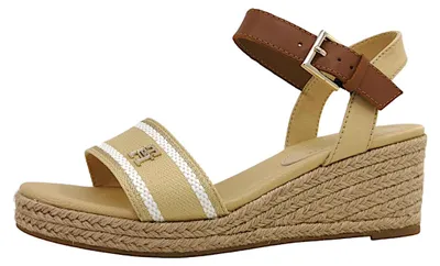 Produktbild von Tommy Hilfiger Webbing Wedge Sandal Keilpumps Beige