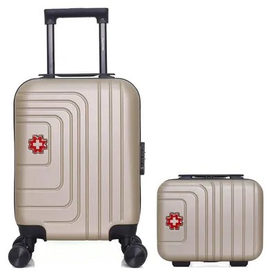 Produktbild von SWISS KOPPER – 2er-Set – Handgepäckkoffer XXS und Kosmetikkoffer RUTI