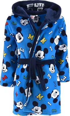 Produktbild von Plüschbademantel Disney blau Größe 116 - Mickey Mouse/All Star