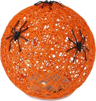 Obrázek produktu pro Dekorativní LED koule s pavoukem 15 cm, oranžová