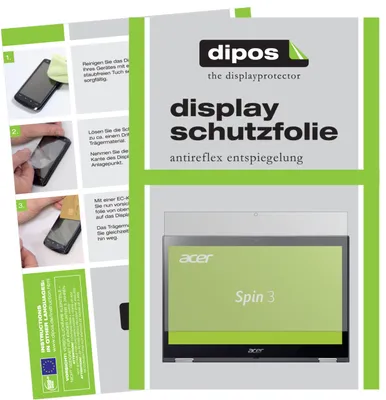 Produktbild von 2x Schutzfolie für Acer Spin 3 SP314-51-34CD matt Displayschutzfolie Display