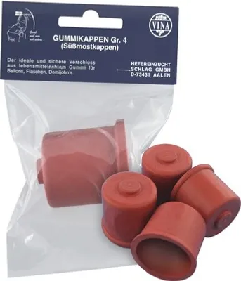 Produktbild von Süßmostkappen Gummikappen ohne Loch Größe 4 Ø 44 mm