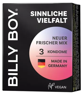 Produktbild von Billy Boy – Sinnliche Vielfalt Kondome 3er Pack