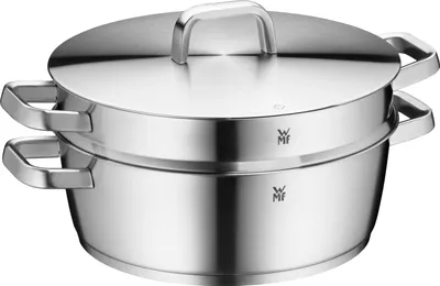 Image de WMF Iconic Cocotte avec insert de cuisson vapeur 28 cm