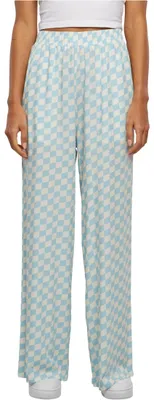 Immagine prodotto di Urban Classics - Pantaloni da donna in viscosa oceanbluecheck - XL