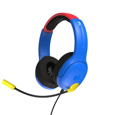 Produktbild von PDP LVL40, Kabelgebunden, Gaming, 200 g, Kopfhörer, Blau, Rot