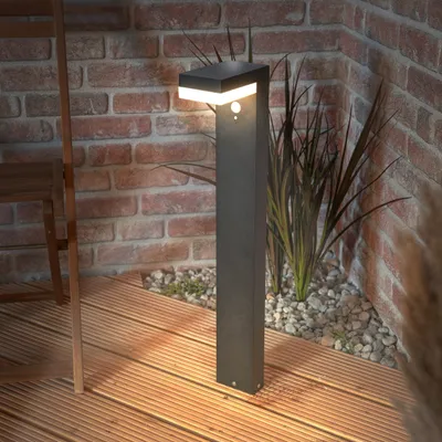 Produktbild von esotec Solar Wegeleuchte Nala mit Bewegungsmelder 70cm wetterfest IP44 102932