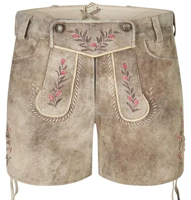 Produktbild von Lederhose Kleo quarz/St pink 38