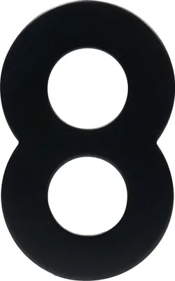 Produktbild von hausnummer Nr.8 95mm Edelstahl SCHWARZ