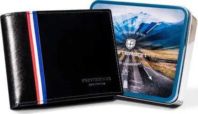 Produktbild von PTN 22305-VT-A-2404 Schwarze Lederbrieftasche