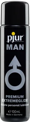 Produktbild von pjur MAN PREMIUM EXTREMEGLIDE - Hochkonzentriertes Gleitgel auf Silikonbasis für Männer - für extra lange Gleitfähigkeit (100ml)