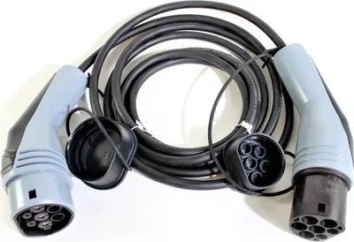 Produktbild von Qcharge Typ 2 Ladestecker Elektro-Auto EV 20A - 1-phasig - 4 m - IP44 E-Auto