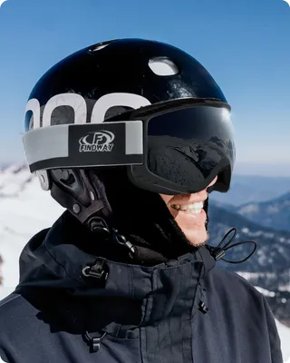 Zdjęcie produktu dla Okulary narciarskie z powłoką anty-mgielną, ochroną UV, kompatybilne z kaskiem i goglami, w kolorze szarym, przeznaczone do jazdy na nartach i snowboardzie