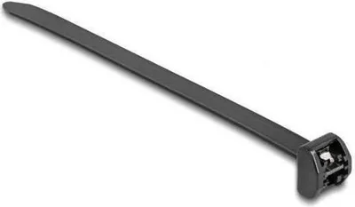Productafbeelding van Delock kabelklem met metalen lus, lengte 406 mm, breedte 12,7 mm, 10 stuks, zwart