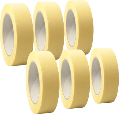 Produktbild von 6 x selmundo 3205 "Premium" Malerkrepp, Kreppband, Abdeckband 30mm x 50m