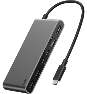 Image de Belkin CONNECT USB-C 8-in-1 Hub Dual USB-C Ports si. INC024hqSGY