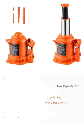 Obrázok produktu pre Hydraulický zdvihák na fľaše, nosnosť 20 ton, dizajn zamedzujúci únikom, 20 TON