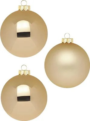 Produktbild von Inge‘s Christmas Decor Brokatgold, Kugel-Weihnachtsschmuck, Gold, 100 mm, 6 Stück(e), Box
