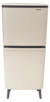 Image de Poubelle Sortup Hi 20+25l Soft Beige - Brabantia International Bv
