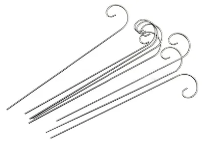 Produktbild von 20 silberne Pflanzenetiketten-Haken, Gartenmarkierer, Pfahlhalter, Pflanzenetikettenaufhänger