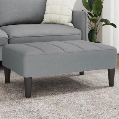Produktbild von "2026 Promotion" Fußhocker Hellgrau 77x55x31 cm Stoff - Fußhocker CC23193