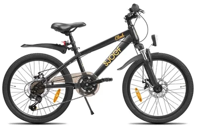 Produktbild von SJOEF Climb Kinderfahrrad / Mountainbike 20 Zoll |Ab 6-8 Jahren |  Kinder Fahrrad für Jungen / Jugend | MTB mit 6 Shimano-Gänge & Scheibenbremsen - Schwarz