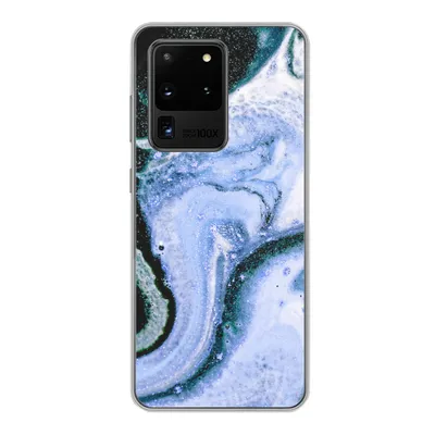 Produktbild von MuchoWow® Handyhülle Schutzhülle Hülle für Samsung Galaxy S20 Ultra Mineralien - Natursteine - Universum Silikon Softcase Handy Hülle - Karteninhaber