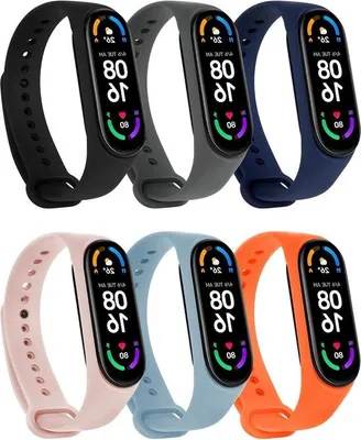 Zdjęcie produktu dla Zapasowe paski do Mi Band 7, 6, 5, 4, 3 – zestaw zawierający 1, 2, 3 lub 20 sztuk – silikonowe/w pakiecie/ze stali nierdzewnej – regulowane