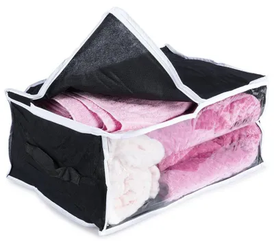 Image de Sac de rangement pour linge de lit - Tissu Oxford - 45 x 30 x 20 cm