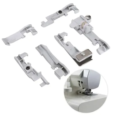 6-teiliges Nähfuß-Set für Overlock-Nähmaschinen, Haushalt