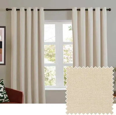 Produktbild von Furn - Verdunkelungsvorhänge, Chenille RV3697 (229 cm x 183 cm) (Ecru)
