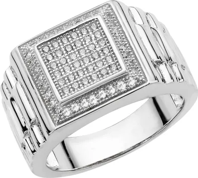 Produktbild von Wunderschöner 925 Sterling Silber Herren - Ring mit Zirkonia, 59 (18.8); TRS22430RSR