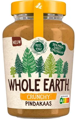 Obrázok produktu pre Whole Earth Crunchy Arašidové maslo 600 g – chrumkavé, prírodné, bez prísad